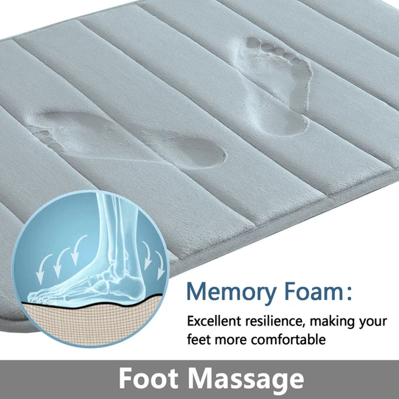 LZ Memory Foam Machine Wash Bath Rug