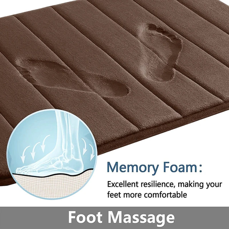 LZ Memory Foam Machine Wash Bath Rug