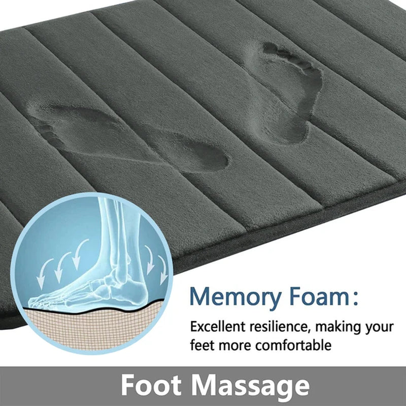 LZ Memory Foam Machine Wash Bath Rug