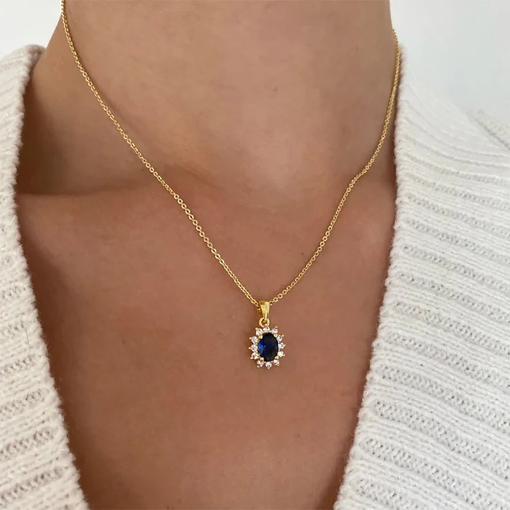 LZ Zircon Possession Pendant Necklace