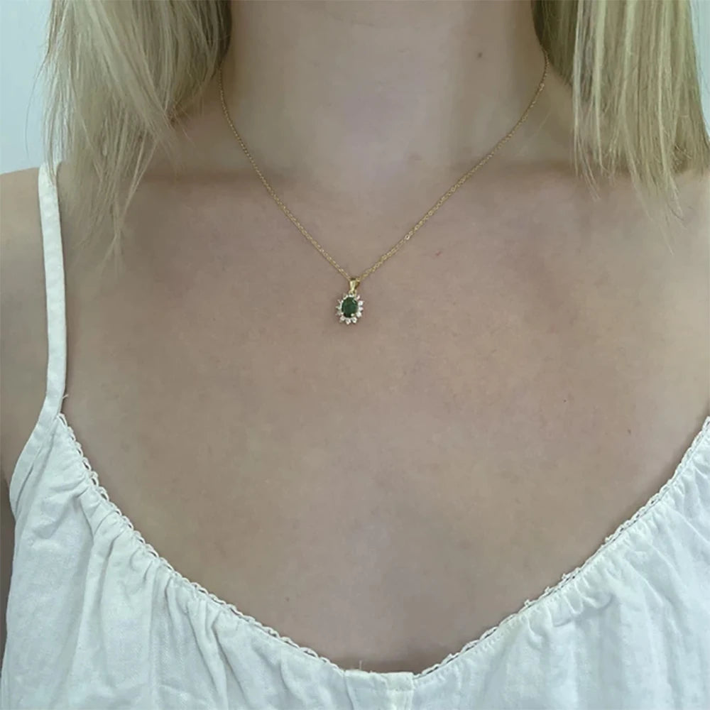 LZ Zircon Possession Pendant Necklace