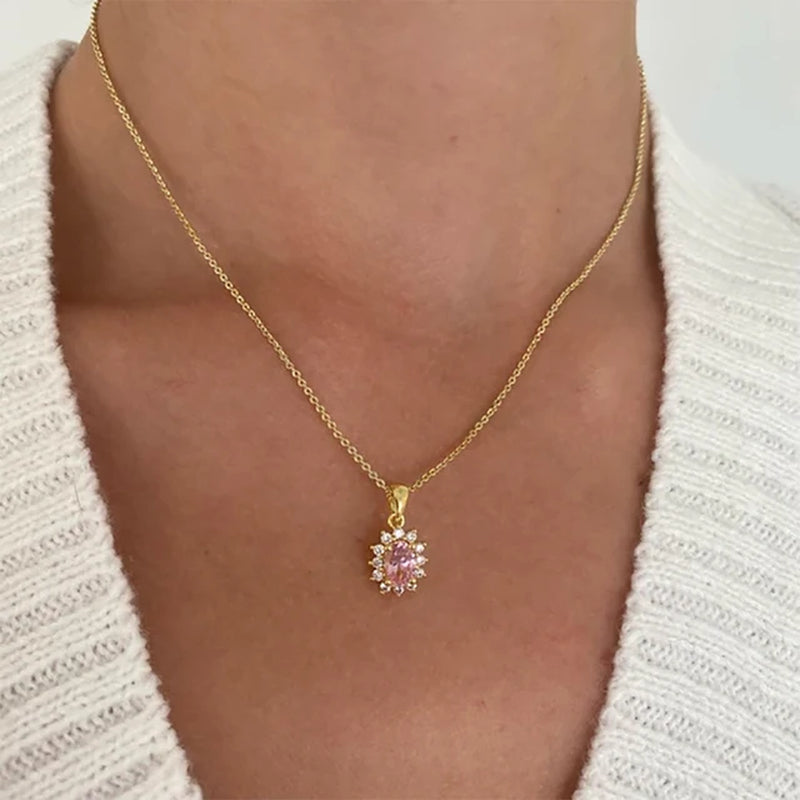LZ Zircon Possession Pendant Necklace