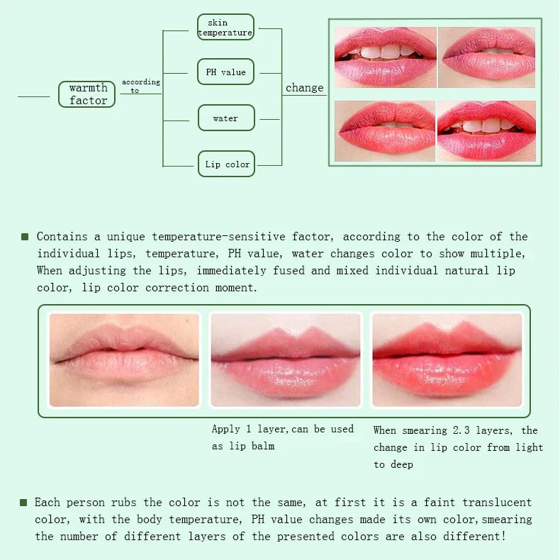 LZ Thermochromic Natural Color Moisturizing Lipstick