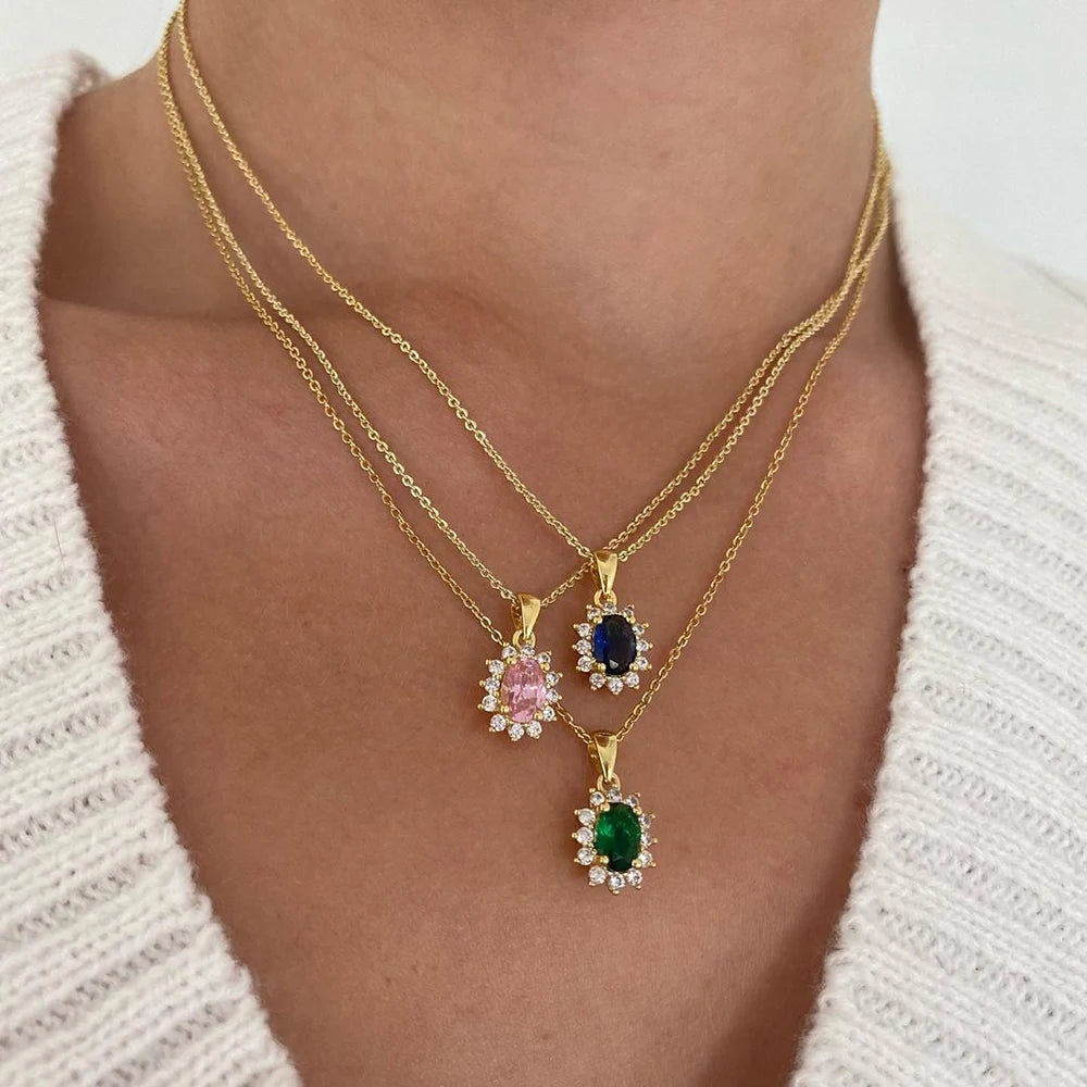 LZ Zircon Possession Pendant Necklace