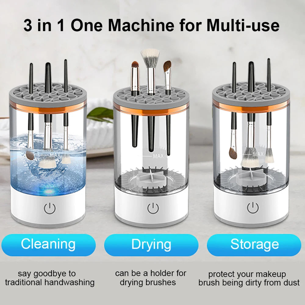 LZ Portable Cosmetic Brush Rotary Cleaner