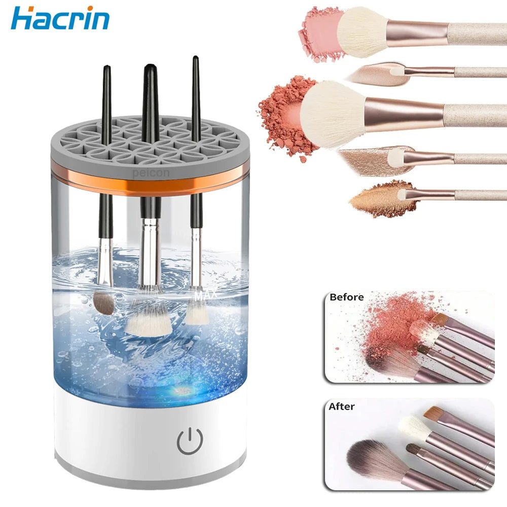 LZ Portable Cosmetic Brush Rotary Cleaner