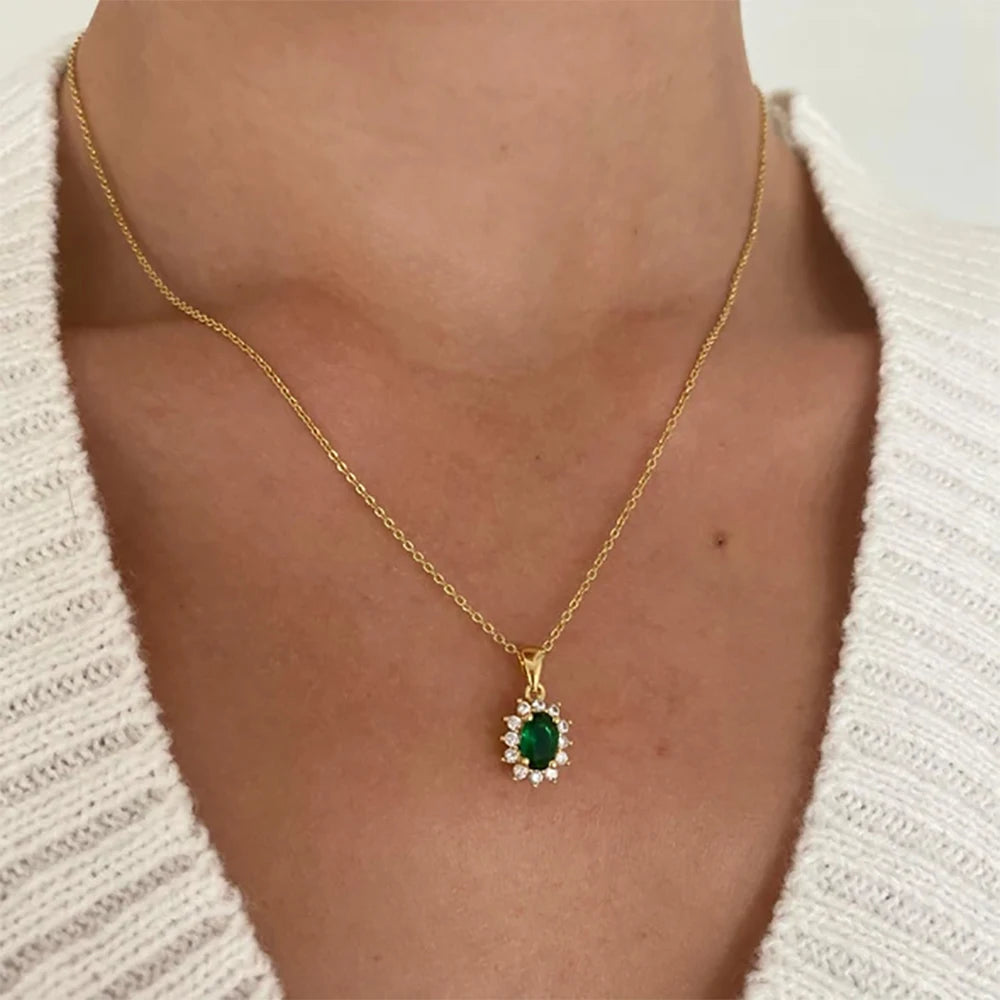 LZ Zircon Possession Pendant Necklace