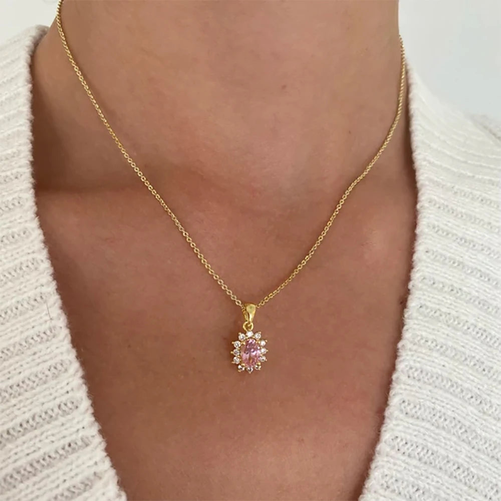LZ Zircon Possession Pendant Necklace