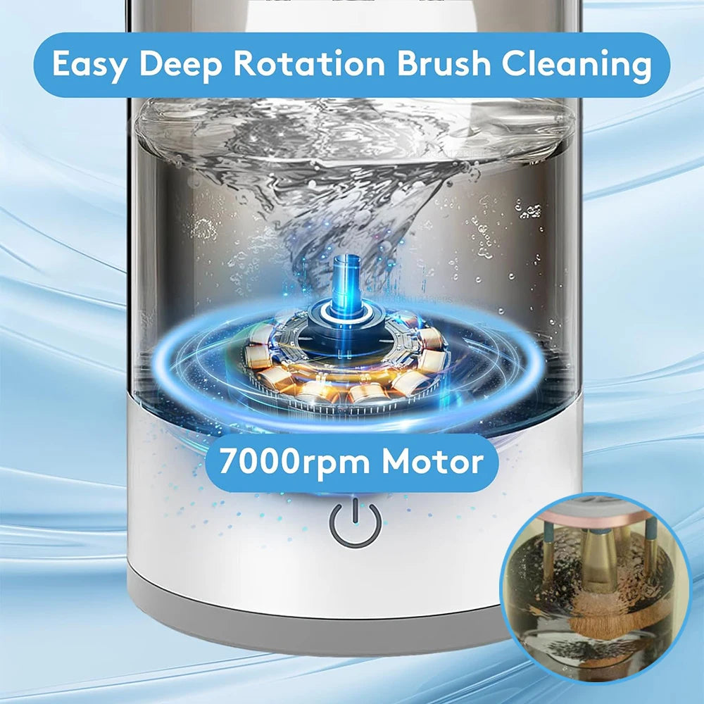 LZ Portable Cosmetic Brush Rotary Cleaner